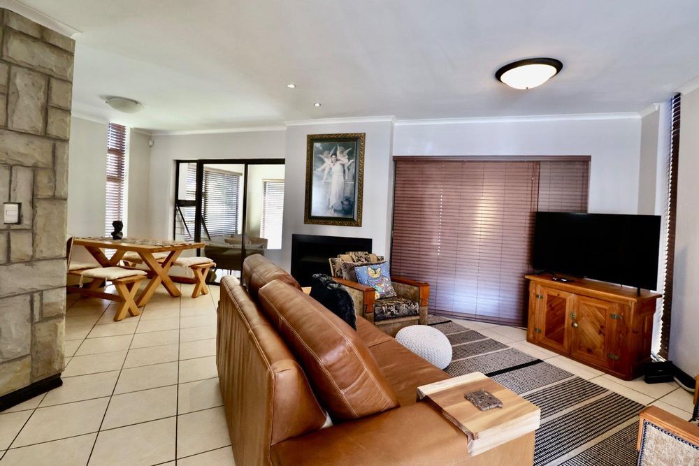 Open-plan lounge and dining area