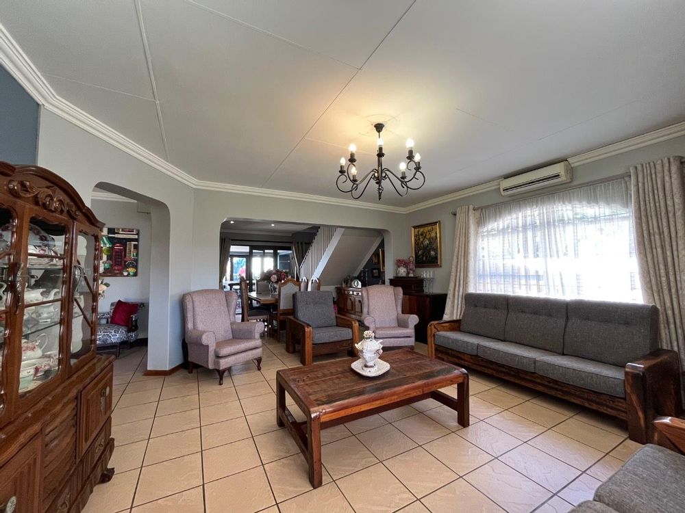 Living area with north facing windows.