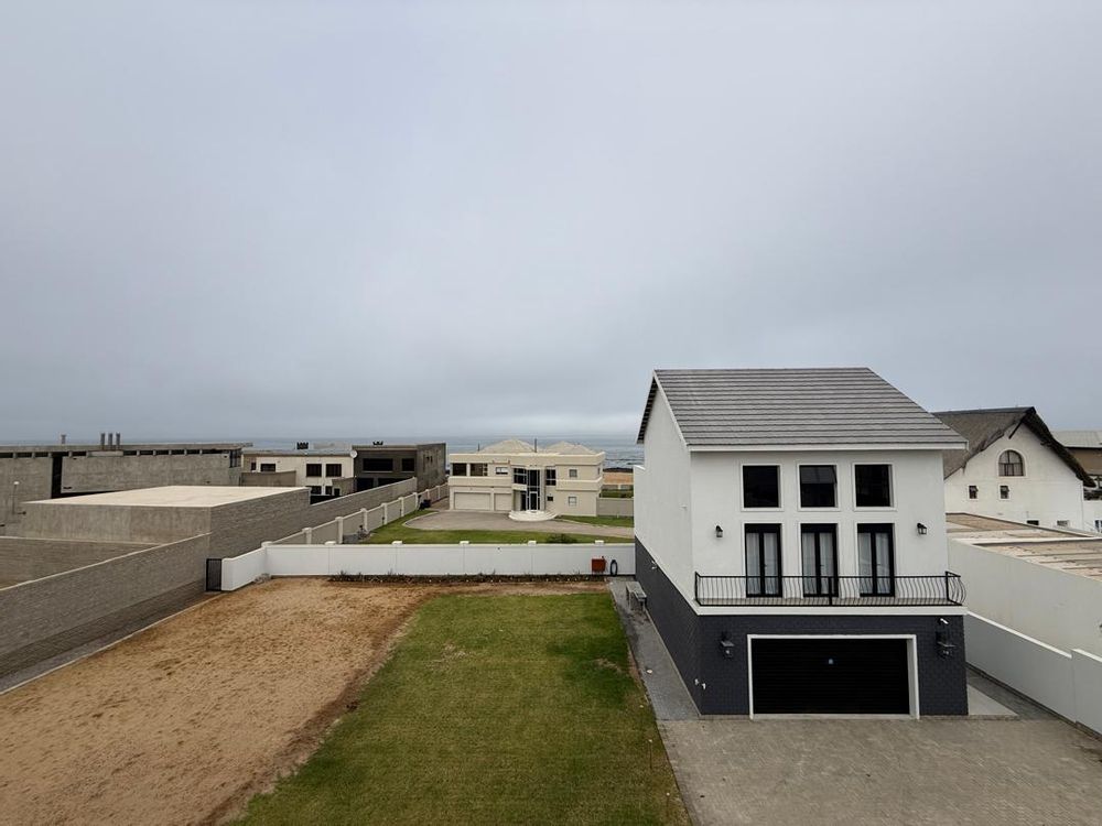 Rooftop with distant sea view