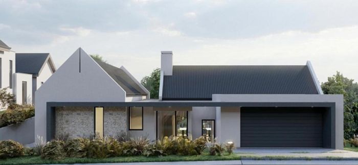 House For Sale in Outeniquasbosch: North-facing, energy-efficient, with en-suite bedrooms and indoor braai.