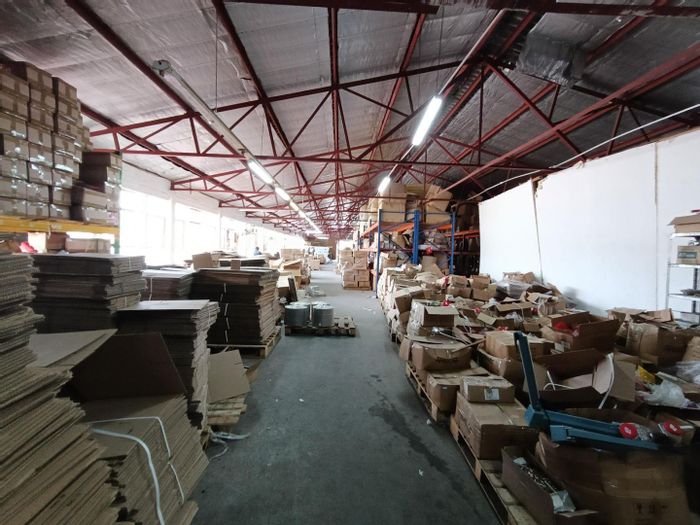 Industrial space to rent in New Germany with office, 3-phase power, and visibility.