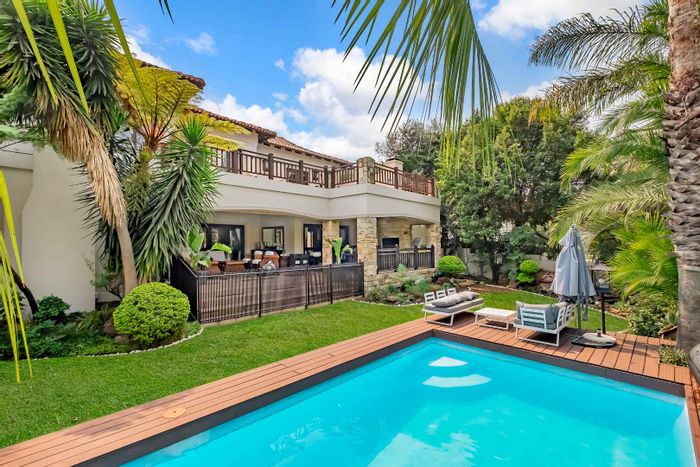 5-Bedroom House To Rent in Dainfern Valley Estate with pool, garden, and staff quarters.