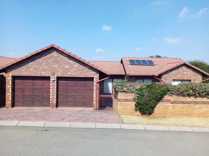 For Sale: House in Van Riebeeck Park with 3 bedrooms, garden, and double garage.