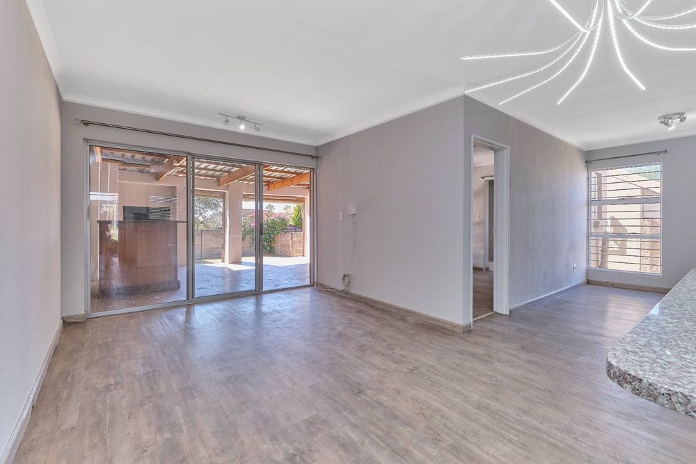 Open plan lounge and dining room