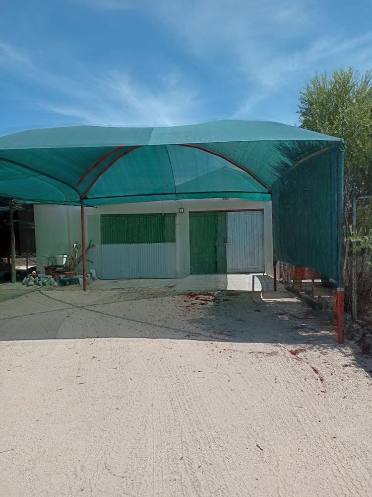 car park with shade netting
