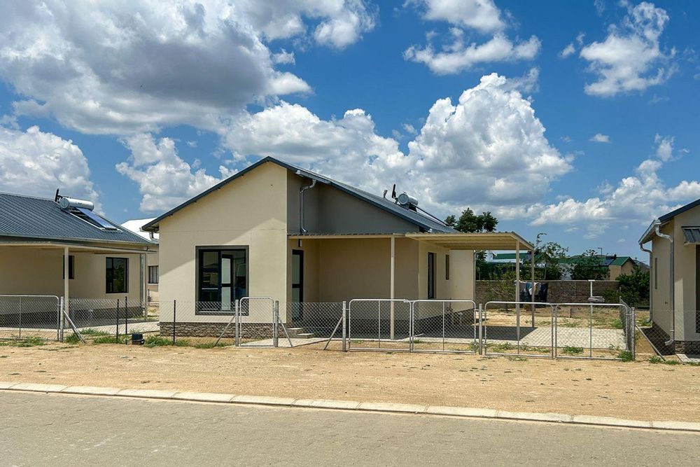 3-Bedroom freestanding townhouse with carport and provision for future expansion.