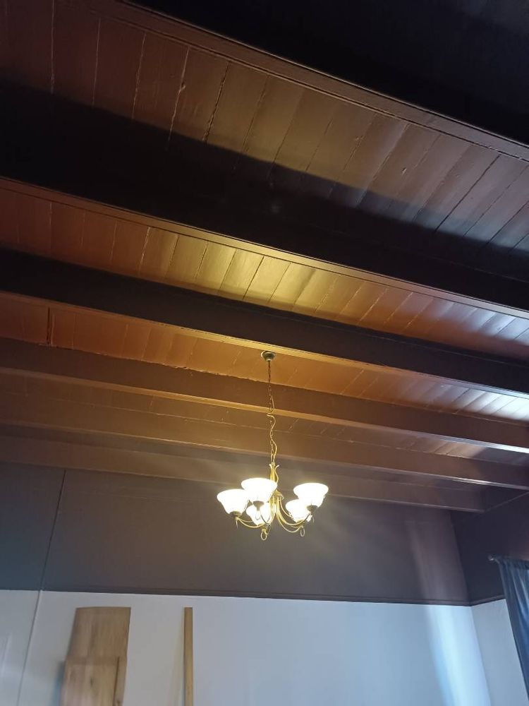 Wooden ceilings in sitting room