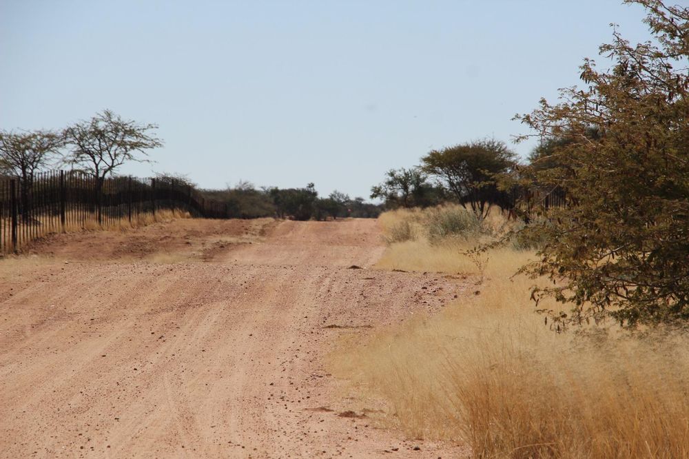 Gravel round on the property