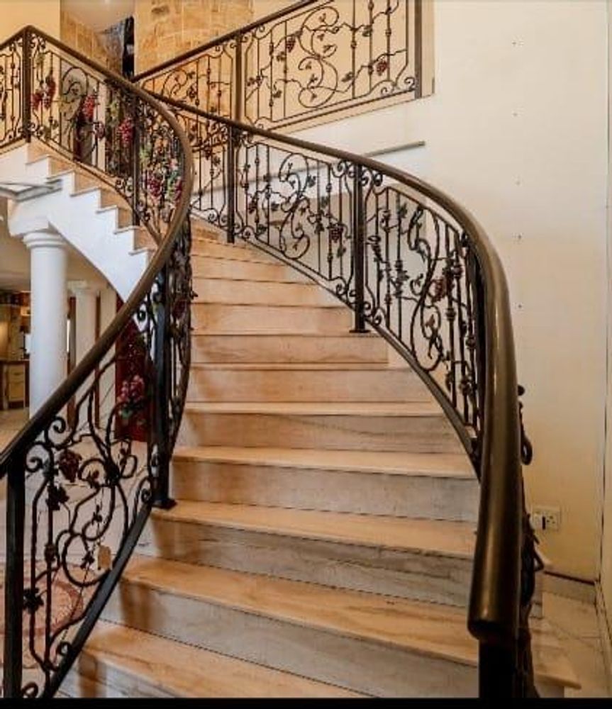 Staircase with Italian marble