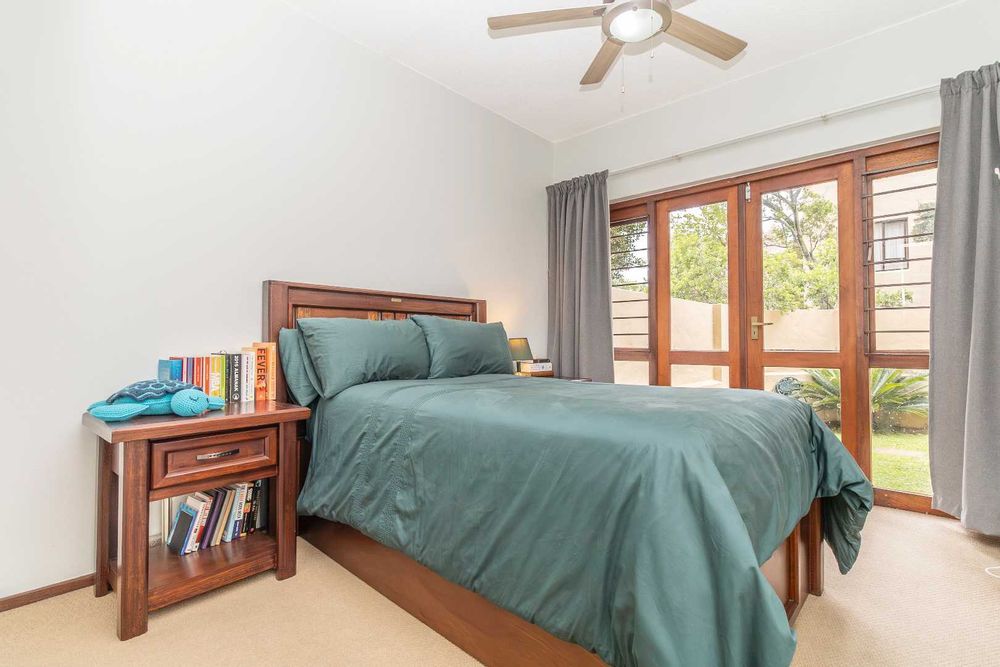 Bedroom with garden view and access