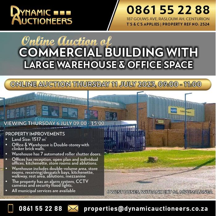 Property #2154945, Mixed Use auction in Witbank