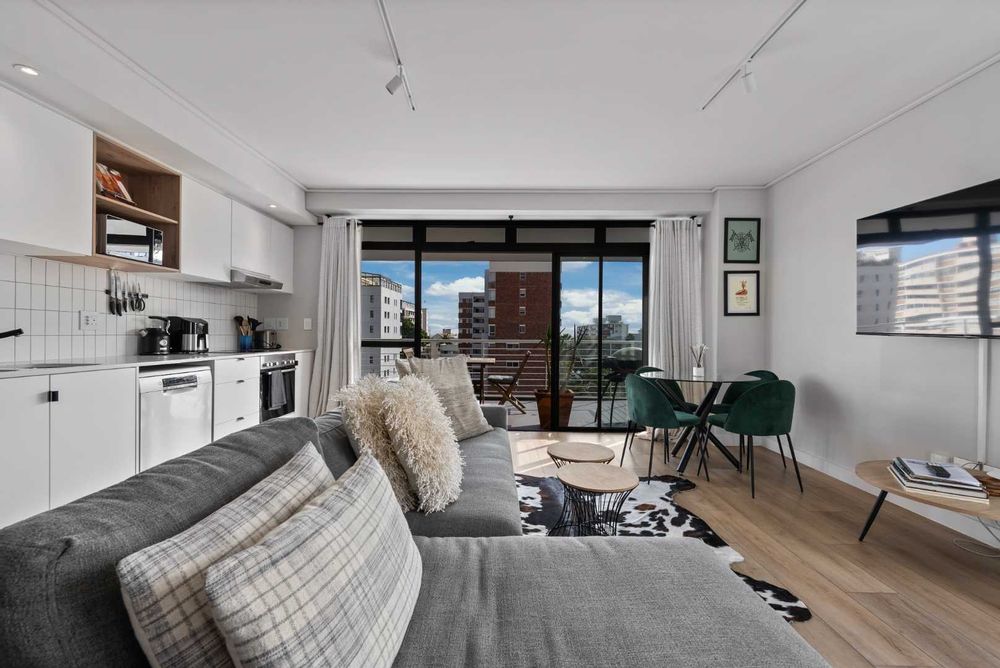 Open plan kitchen and living room