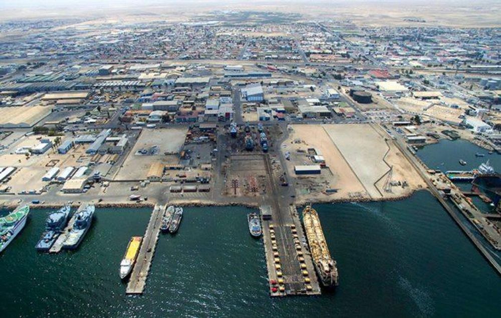 Walvis Bay as seen from above