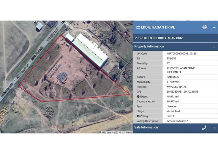 Property #2119982, Vacant Land Commercial for sale in Cato Ridge