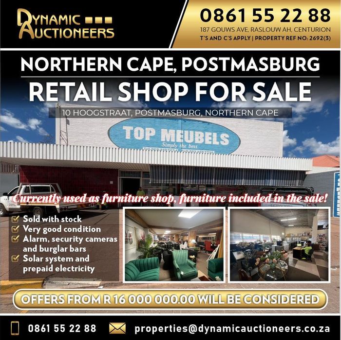 Property #2231228, Retail for sale in Postmasburg Central