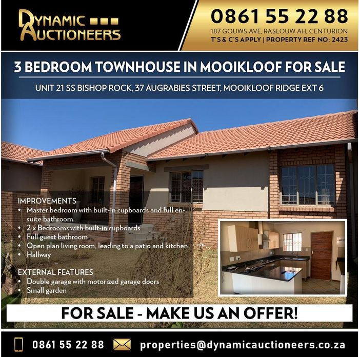 Property #2020166, Townhouse for sale in Mooikloof Ridge