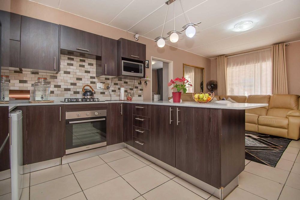 Modern kitchen with ample cupboards