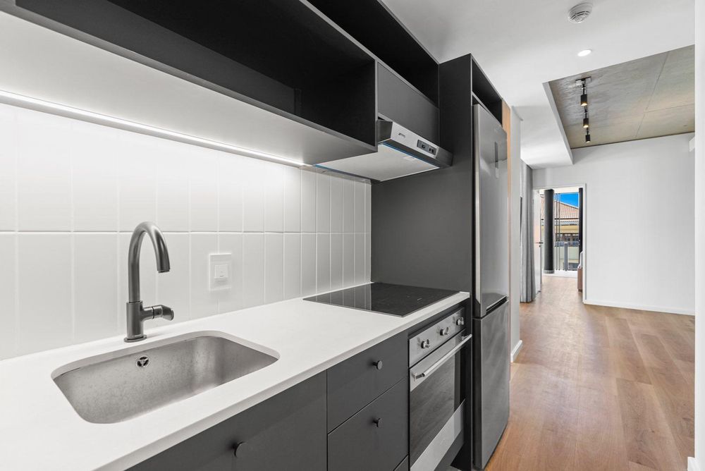 open plan kitchen with smeg appliances