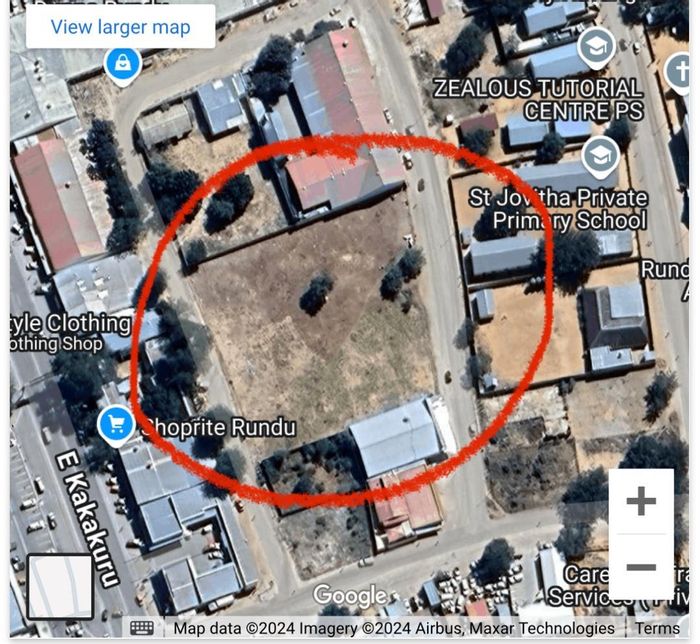 For Sale: 6000 m² Business Land in Rundu Central CBD, Zoning Approved.