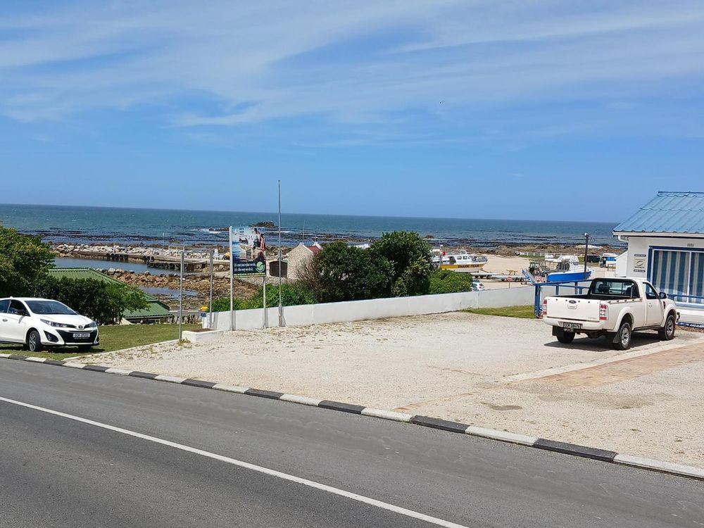 Kleinbaai harbour - from where shark cage diving boats are launched.