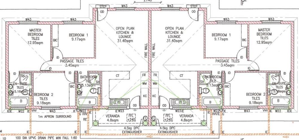 3 Bedroom Townhouse Floorplan