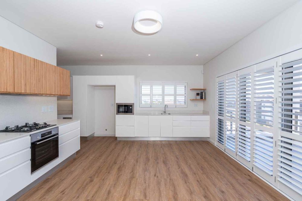 Kitchen - Dining room features shutters 