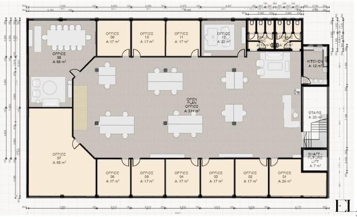 Co-workspace office for rent in Swakopmund Central with utilities and amenities included.