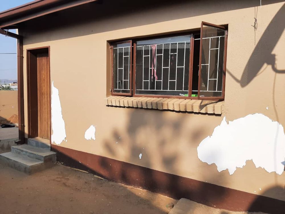 Garage door entrance.