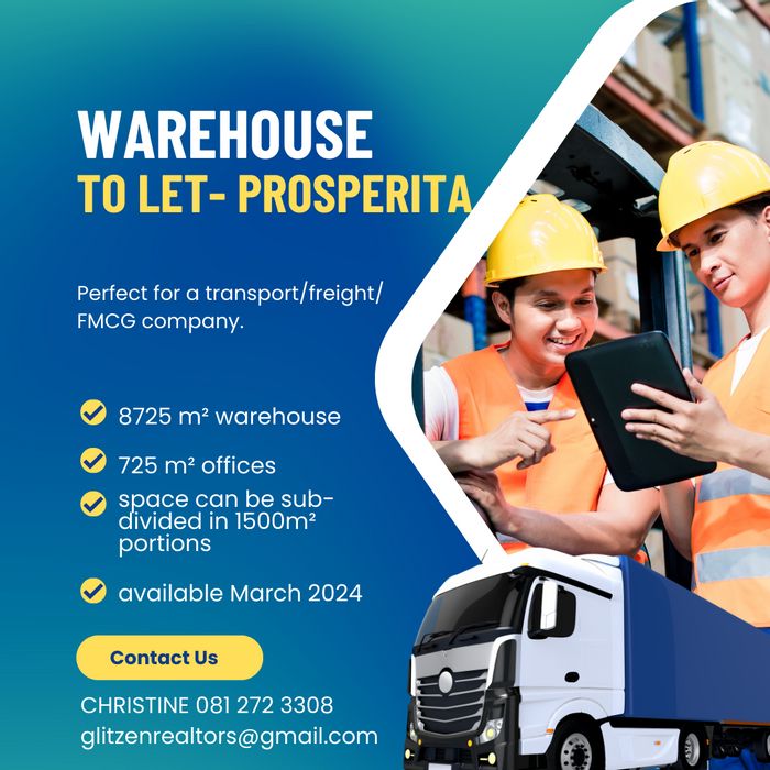 Property #2150725, Industrial rental monthly in Prosperita