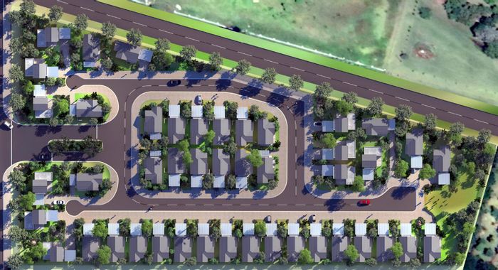 Akasia Central: For Sale, Vacant Land Residential, approved for 44 full title stands.