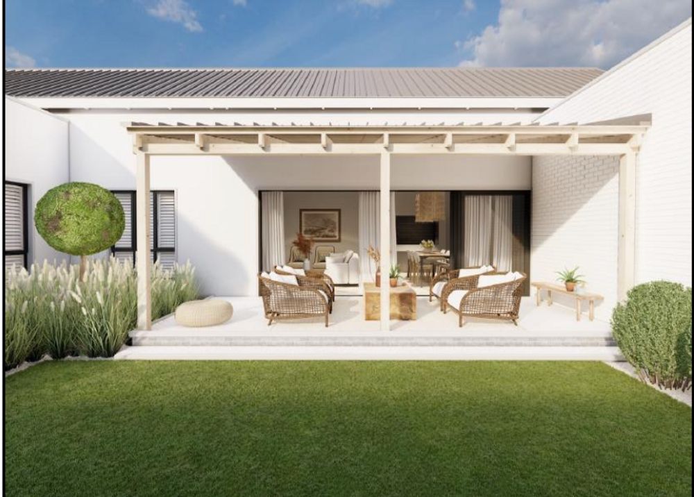 Patio elevation from boundary wall