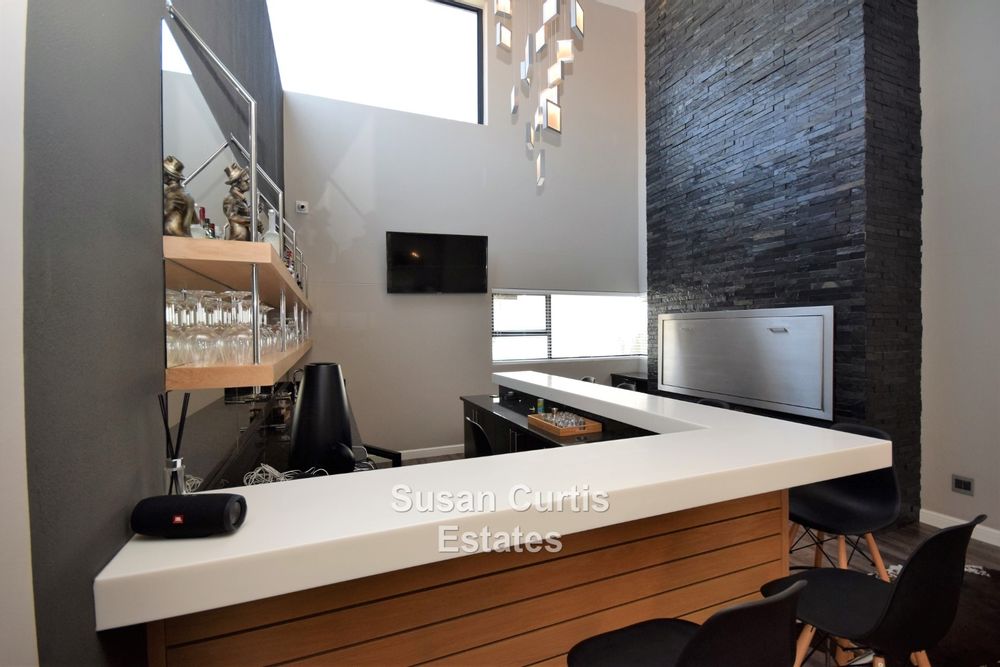 BAR AREA WITH STAINLESS STEEL INDOOR BBQ