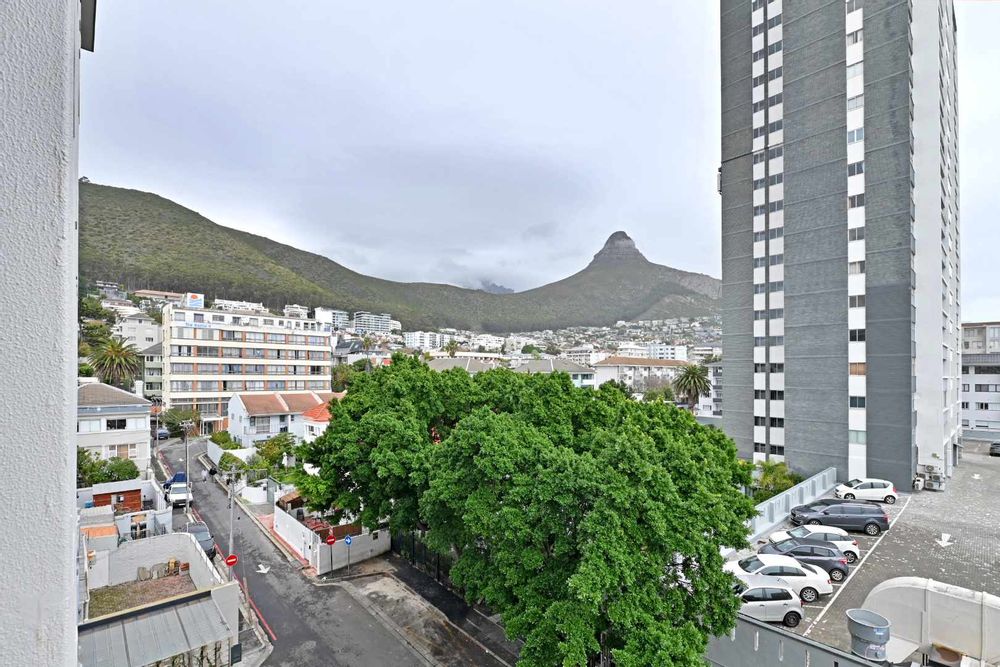 open plan lounge with lions head views