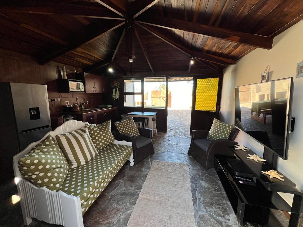 Open space kitchen and lounge of flat