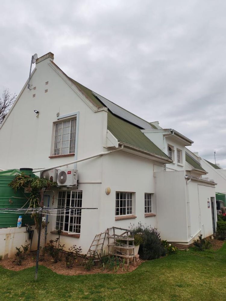 property has rainwater harvesting, solar system and could be completely operational in time of load shedding and water outages 