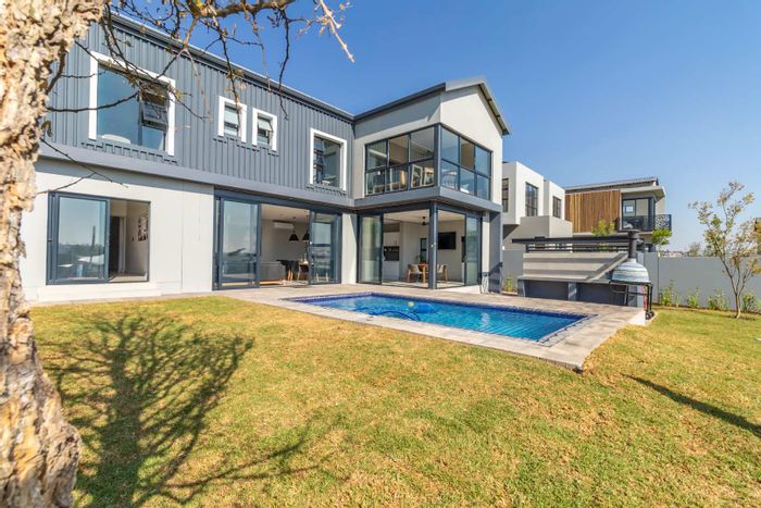 Modern House for Sale in Helderfontein Estate with Pool and Outdoor Entertaining