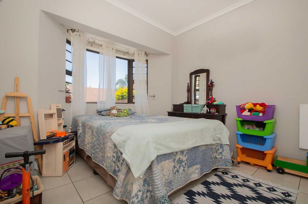 Spacious family bedroom with bay window