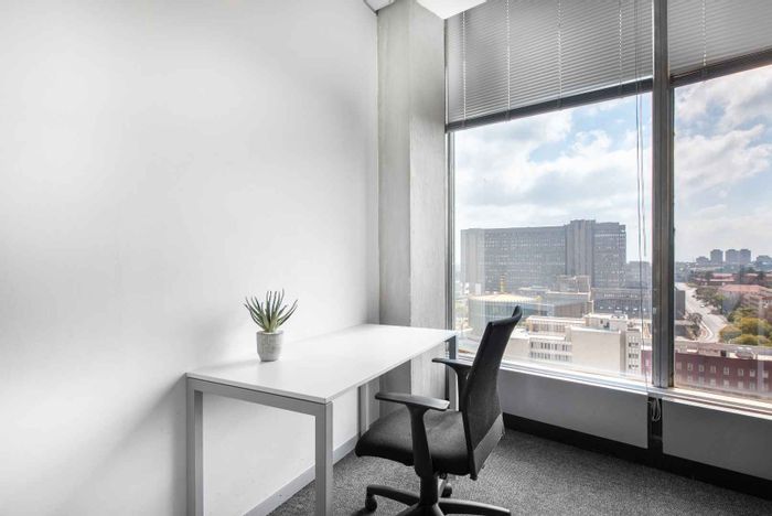 Office To Rent in Braamfontein: Private space, shared area, flexible terms, great location.