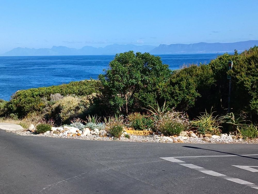 Now I have walked 40 metres closer to the Ocean. Hermanus coastline in background.