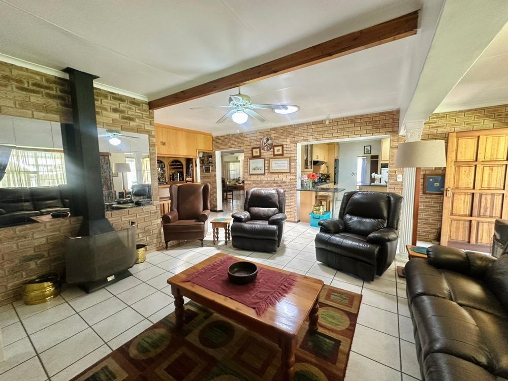 Family room with fireplace