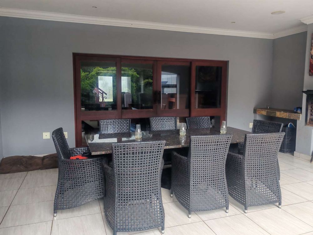 Patio with built in braai