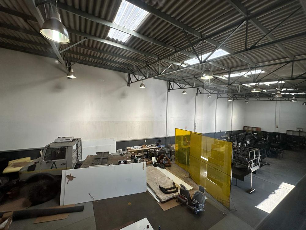 Warehouse hall top view