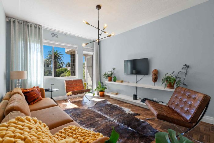 Art Deco Apartment For Sale in Gardens: Airbnb-Friendly, North-Facing Balcony, Secure Parking