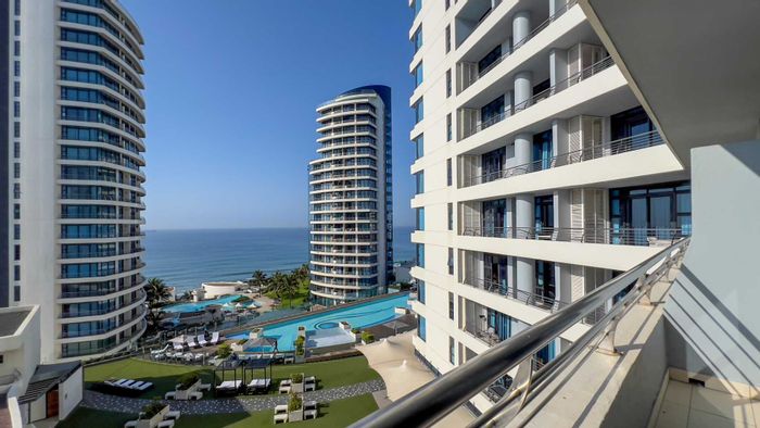 Sea-facing studio apartment in Umhlanga Rocks Central, for sale with premium amenities.