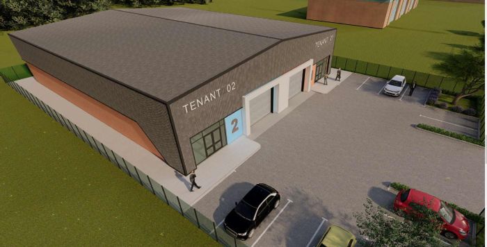 Industrial units for rent in Fairview, flexible sizes with roller door access.