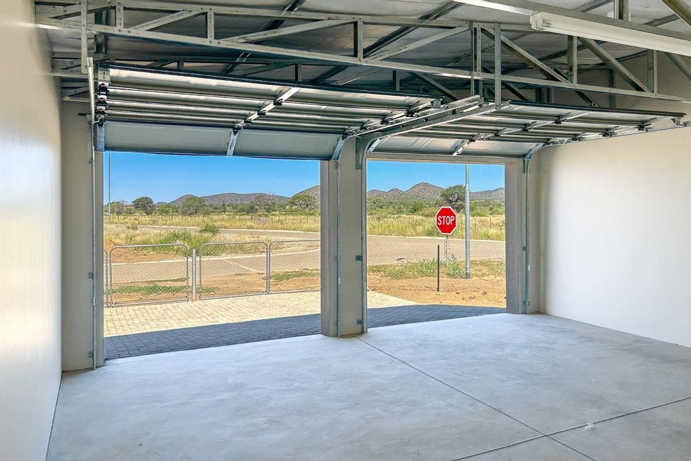 Large double garage.