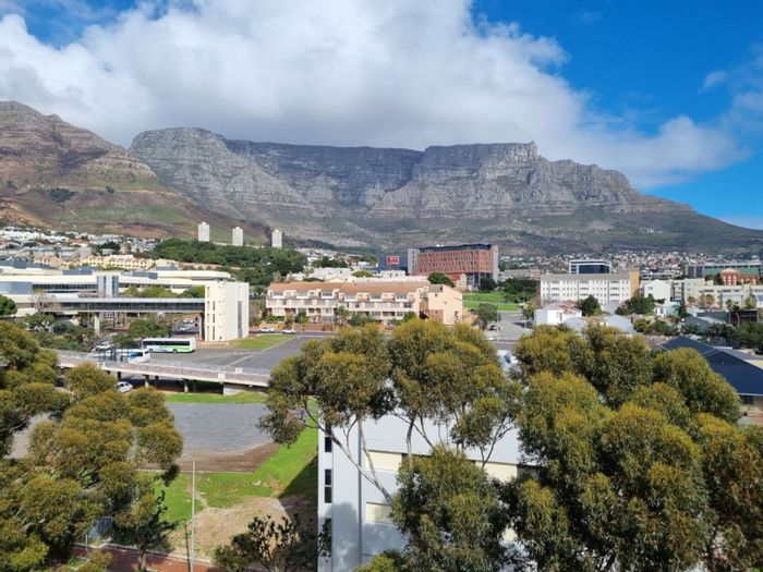 To Rent: Zonnebloem Apartment with 2 bedrooms, rooftop pool, and secure parking.