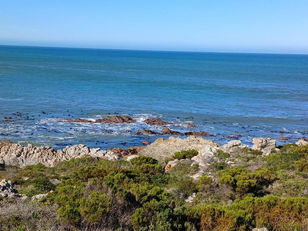 Our PERMANENT Sea View - as from our Plot & the Stairs.