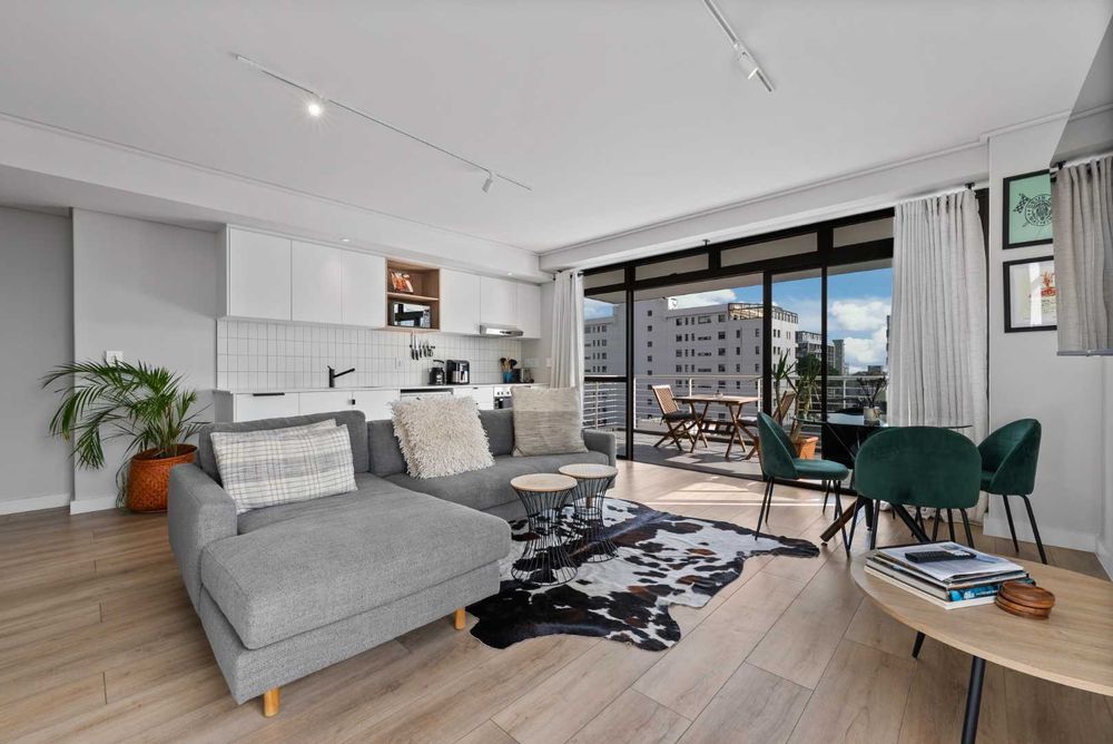Open plan kitchen and living room