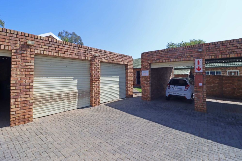 View of single garage